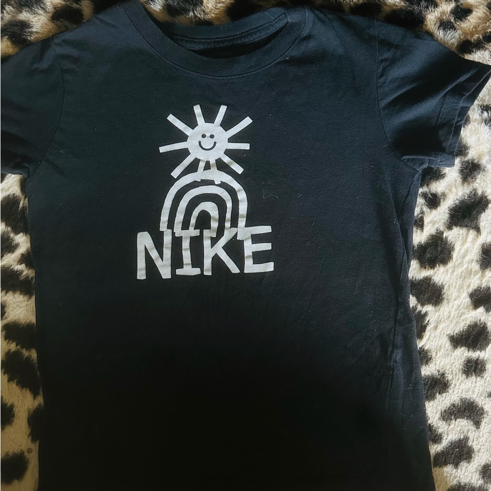 Nike Kids Black Tee with White Graphic So Cute Clean smoke free home